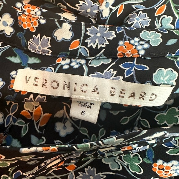 Veronica Beard August Floral Print Silk Boho Dress size 6 women’s - Picture 6 of 7